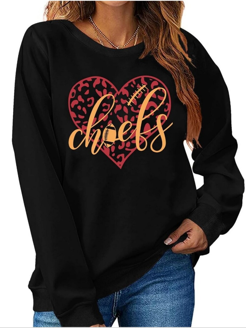 Kansas City Chiefs Graphic Sweatshirt Black Size L